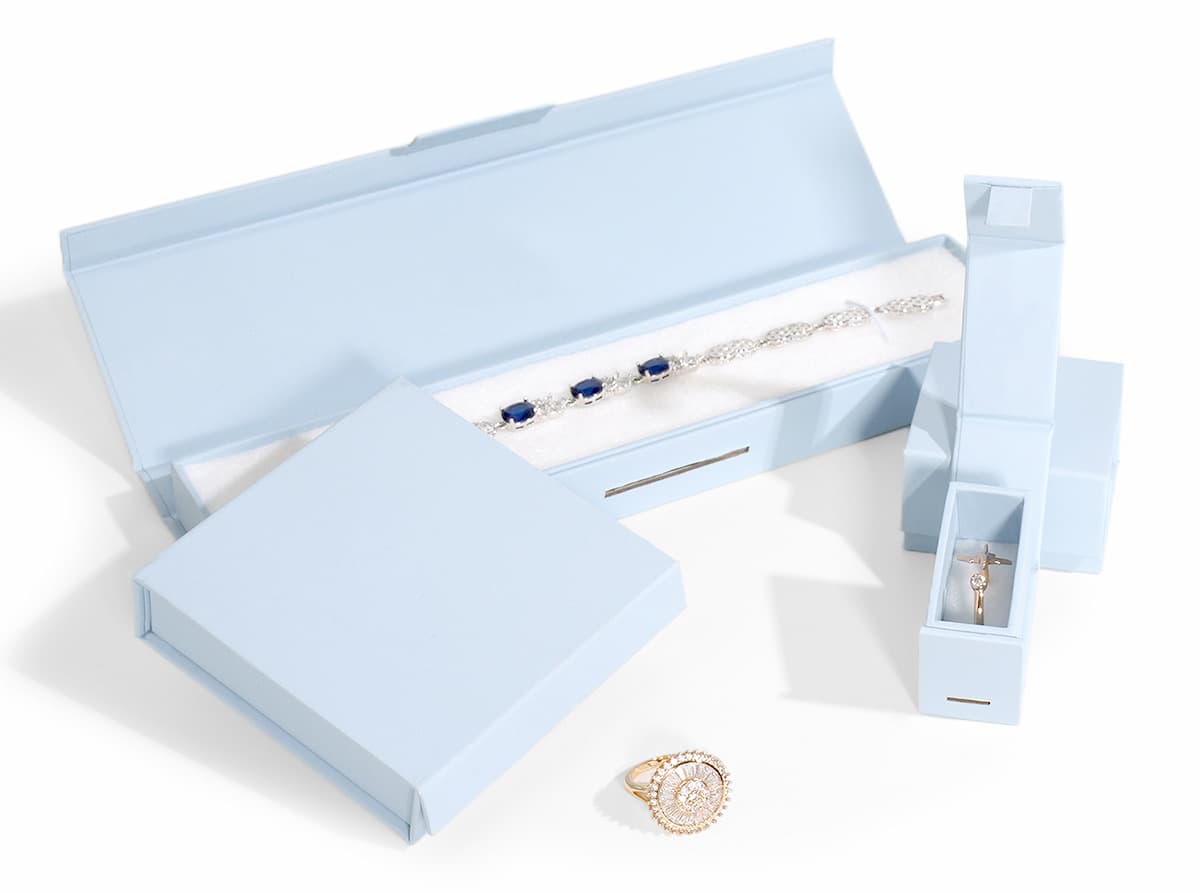 Custom jewelry box set for a brand